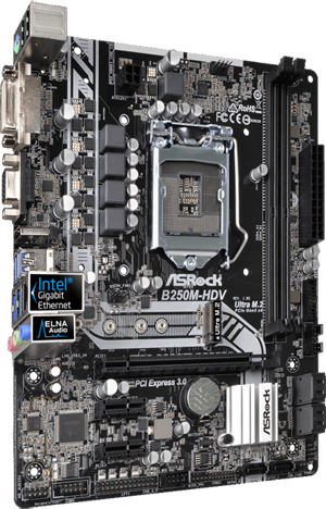 Refurbished: ASRock B250M-HDV LGA 1151 Micro ATX